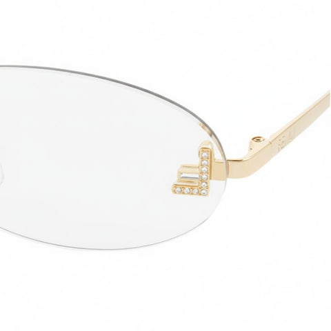 Fendi Rimless Oval Sunglasses - BEAUTY BAR