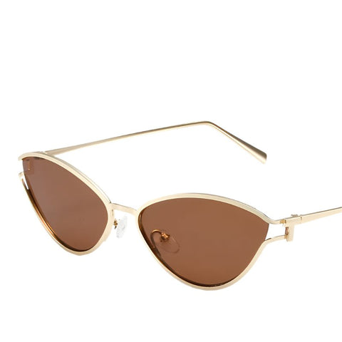 Fendi Sunglasses Designer Luxury Metal Frame Brawn - BEAUTY BAR