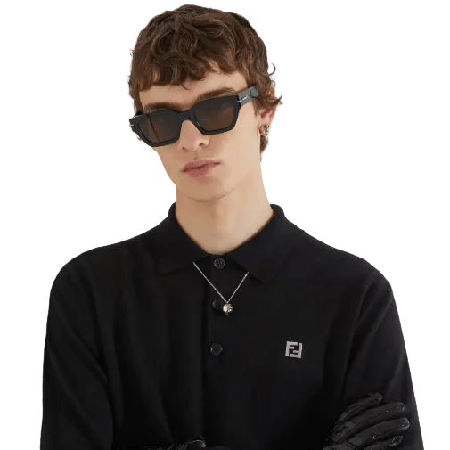 Fendi Sunglasses Selleria Black Acetate 2
