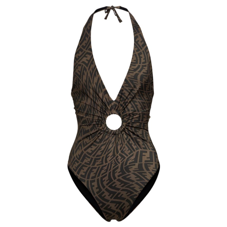 Fendi x Sarah Coleman SS21 One-Piece Swimsuits Women's Brown 3