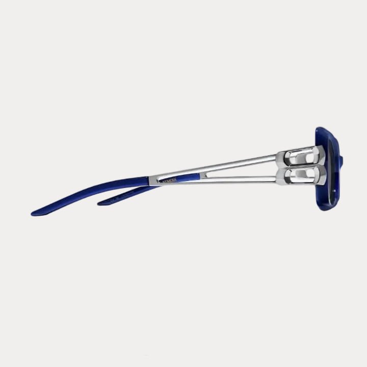 Gentle Monster  In Translucent Blue Mixed Frame With Navy Clear Lenses 3