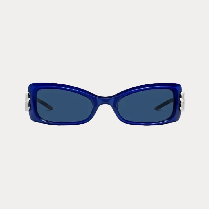 Gentle Monster  In Translucent Blue Mixed Frame With Navy Clear Lenses