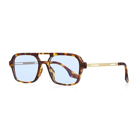 Gentle Monster Sunglasses Unisex Tiger Print Frame Sunglasses With Blue Lenses - BEAUTY BAR