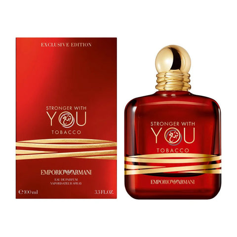 Giorgio Armani Stronger With You Tobacco Eau De Parfum For Men 100ml - BEAUTY BAR