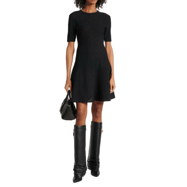 Givenchy Shark Lock Stiletto Leather Knee-High Boots 5