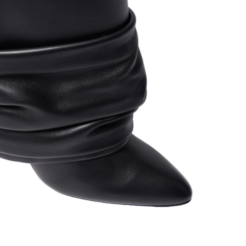 Givenchy Shark Lock Stiletto Leather Knee - High Boots - BEAUTY BAR