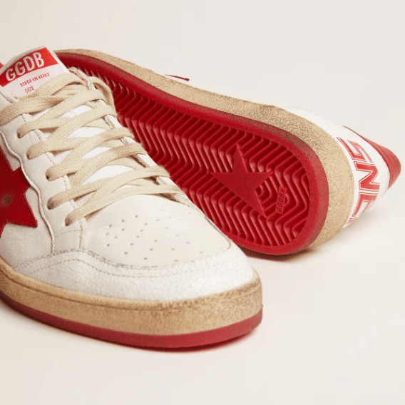 Golden Goose Ball Star in White Leather 4