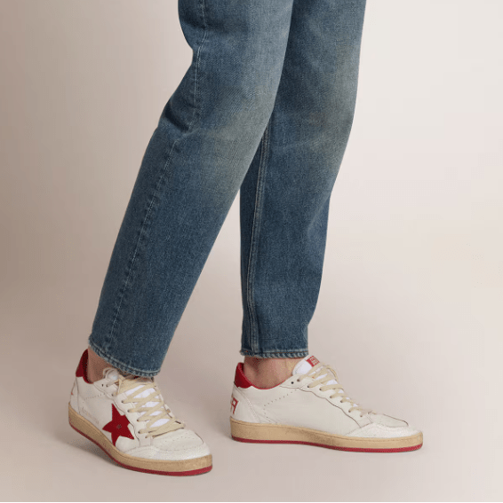 Golden Goose Ball Star in White Leather 3
