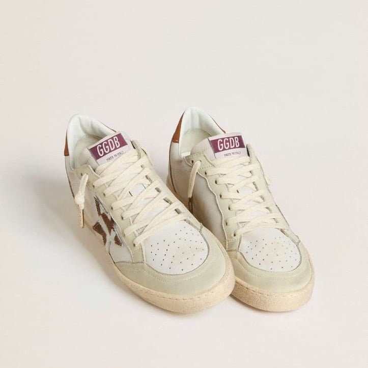 Golden Goose Ball Star With Animal-Print Pony Skin Star 2