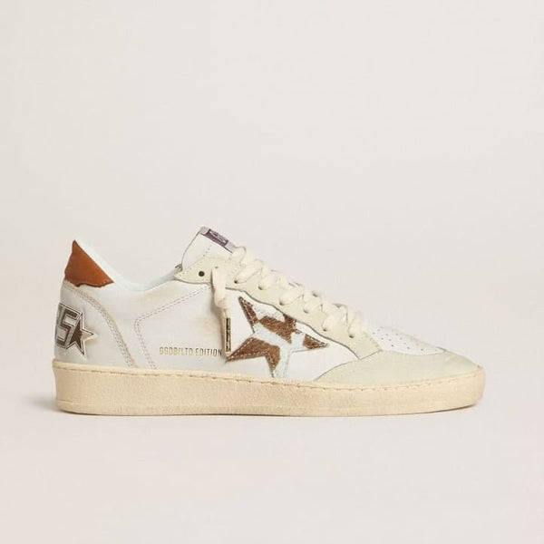 Golden Goose Ball Star With Animal-Print Pony Skin Star