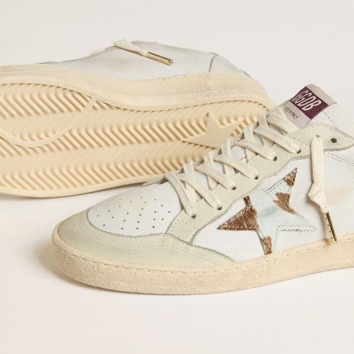 Golden Goose Ball Star With Animal-Print Pony Skin Star 3