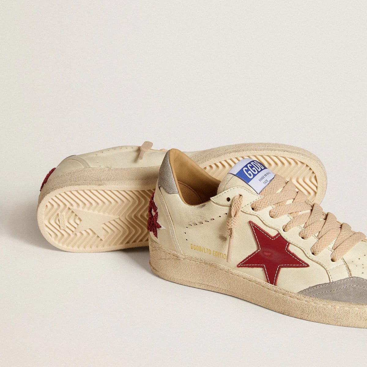 Golden Goose In Nappa With Leather Star And Silver Suede 2