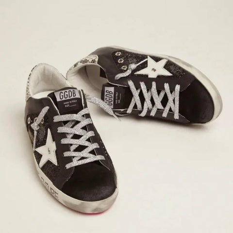 Golden Goose LTD Sneakers With Glitter And Handwritten Lettering - BEAUTY BAR