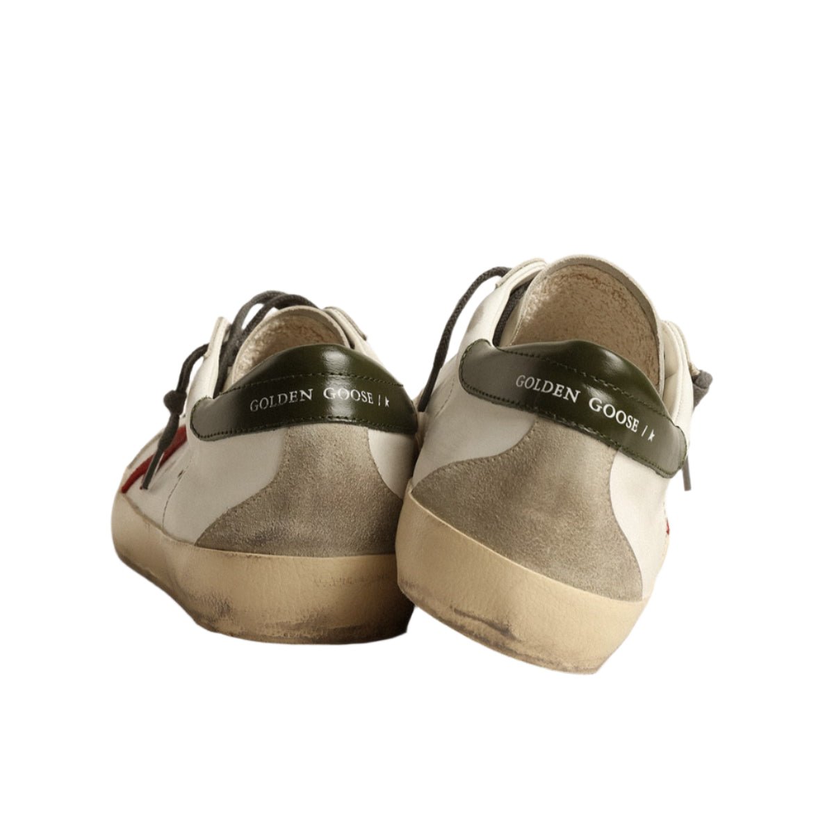 Golden Goose Men's Super-Star With Red Suede Star And Leather Heel Tab 3