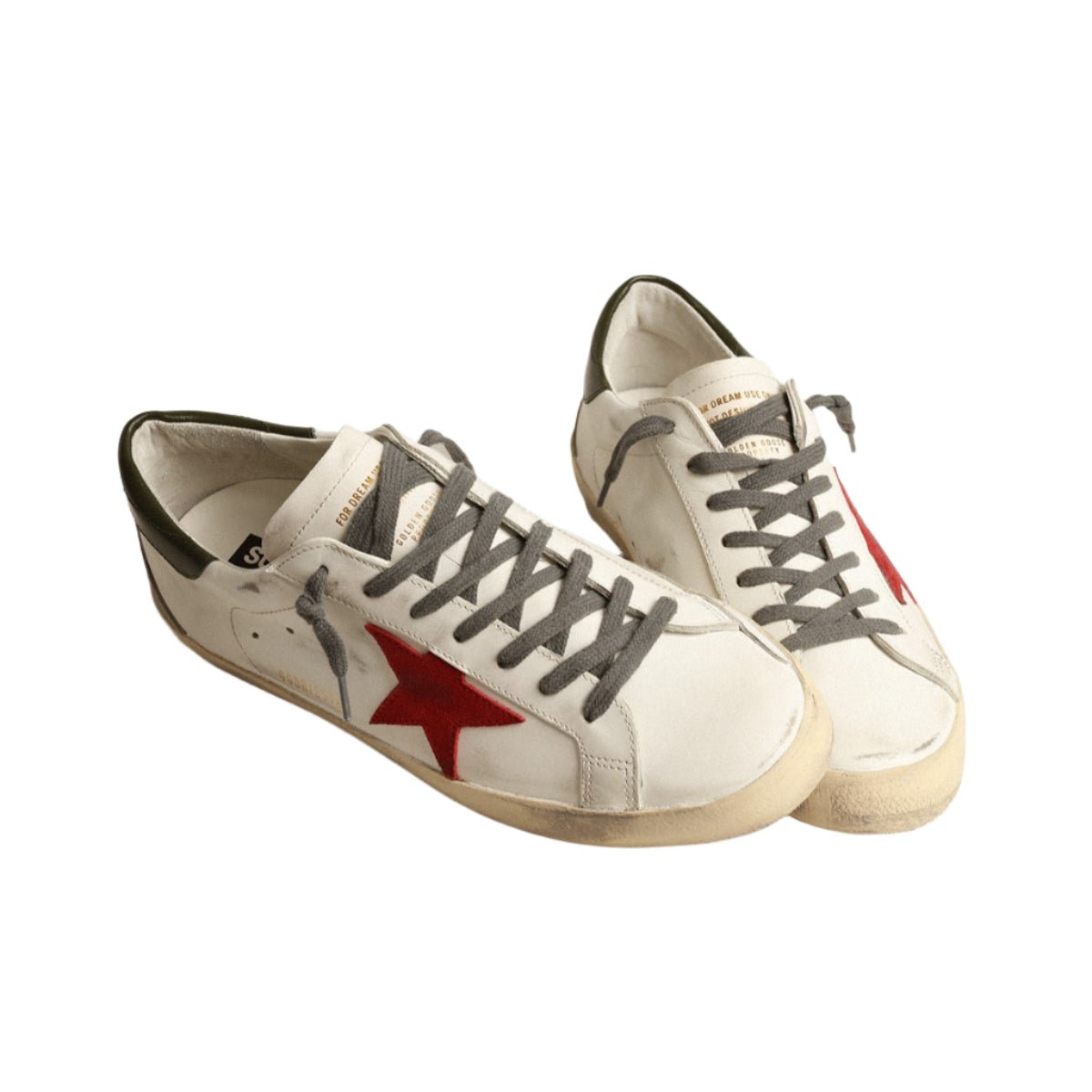 Golden Goose Men's Super-Star With Red Suede Star And Leather Heel Tab 2