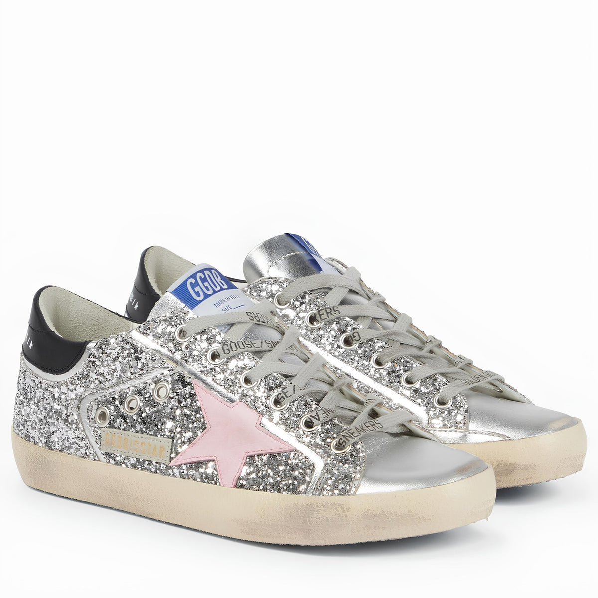 Golden Goose Super-Star Embellished Leather Sneakers 7