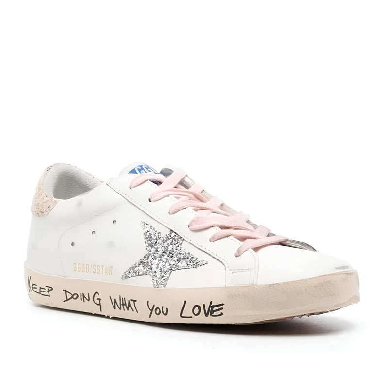 حذاء Golden Goose Super Star بنجمة من اللمعان
