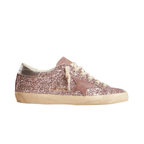 Golden Goose Super - Star Glitter Suede - Trimmed Sneakers - BEAUTY BAR