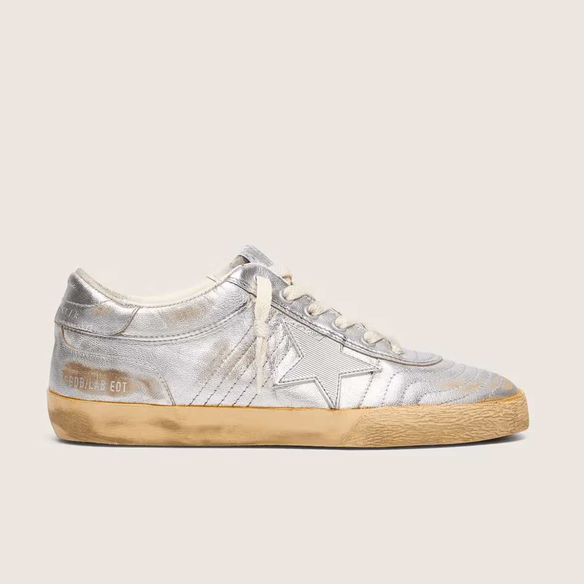 Golden Goose Super-Star LAB in Metallic Nappa With Silver TPU Star 2