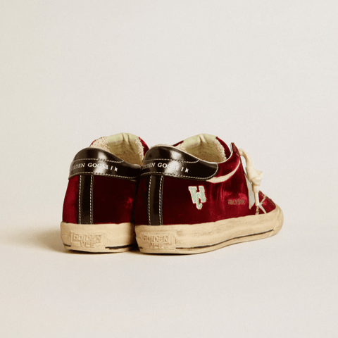 Golden Goose Super - Star LTD in Velvet With Metallic Leather Star and Heel Tab - BEAUTY BAR