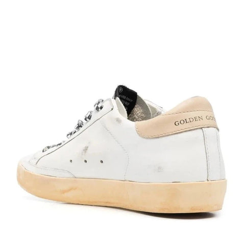 Golden Goose Superstar Low-Top Sneakers White, Pink, Calf Leather - BEAUTY BAR