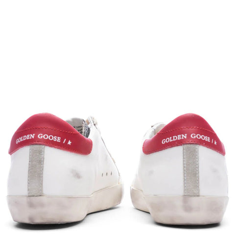 Golden Goose Superstar Sneaker Swarovski Crystal In White/Red/Silver In Multi - BEAUTY BAR