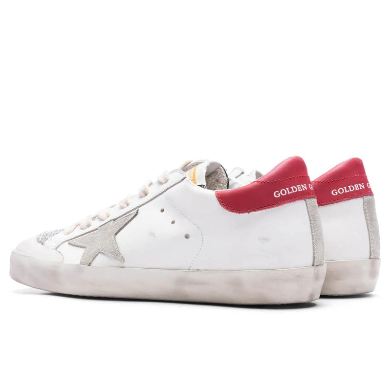 Golden Goose Superstar Sneaker Swarovski Crystal In White/Red/Silver In Multi 2