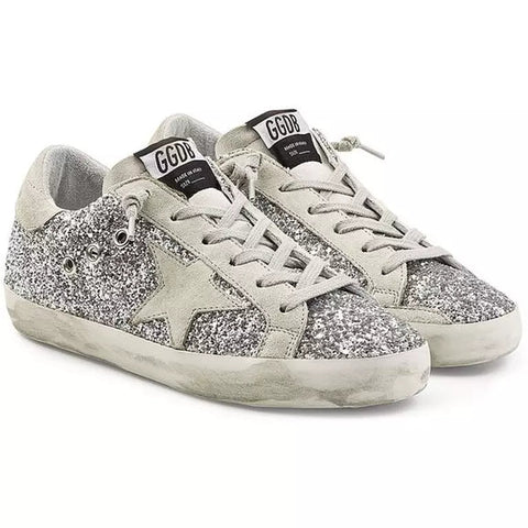 Golden Goose Tenis Super - Star Silver Gillter - BEAUTY BAR