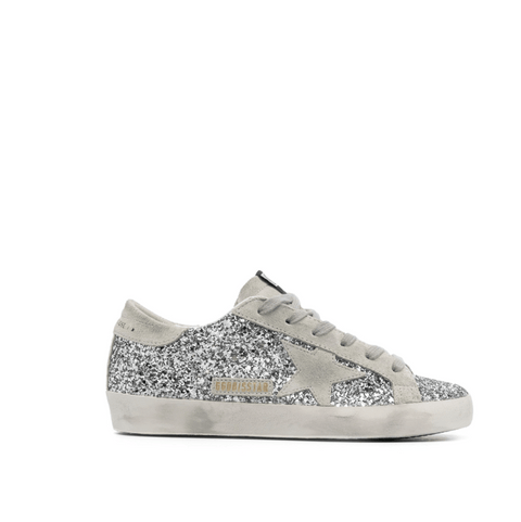 Golden Goose Tenis Super - Star Silver Gillter - BEAUTY BAR