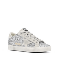 Golden Goose Tenis Super-Star Silver Gillter