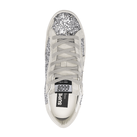 Golden Goose Tenis Super - Star Silver Gillter - BEAUTY BAR