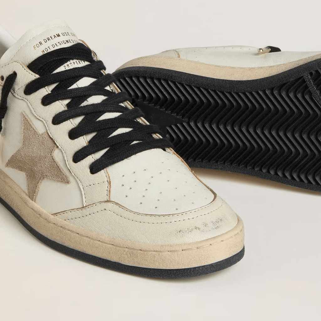 Golden Goose Women's Ball Star Wishes With Suede Star and Leopard-Print 3
