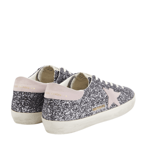 Golden Goose Women's Metallic Super - Star Glitter Sneakers - BEAUTY BAR