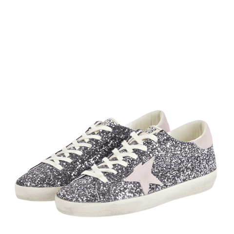 Golden Goose Women's Metallic Super - Star Glitter Sneakers - BEAUTY BAR