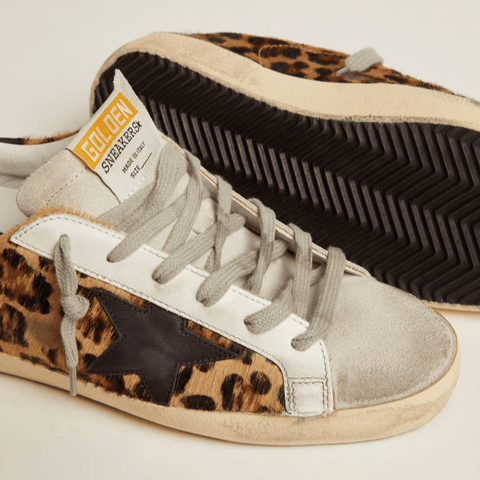 Golden Goose Women's Super - Star In Leopard Print Leather - BEAUTY BAR
