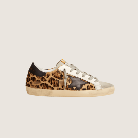 Golden Goose Women's Super - Star In Leopard Print Leather - BEAUTY BAR