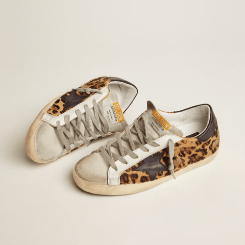 Golden Goose Women's Super - Star In Leopard Print Leather - BEAUTY BAR