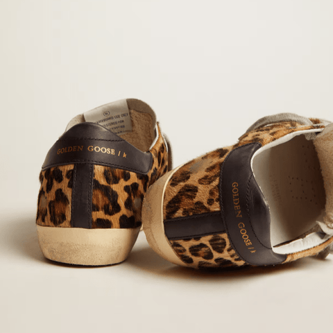 Golden Goose Women's Super - Star In Leopard Print Leather - BEAUTY BAR