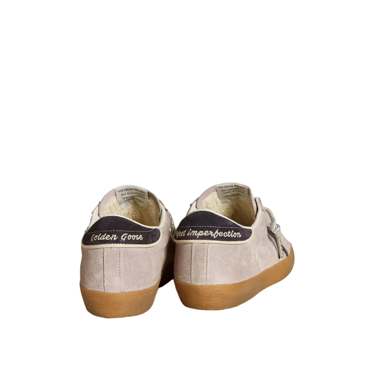 Golden Goose Women's Super-Star in Lilac Suede With Midnight Blue Suede 4