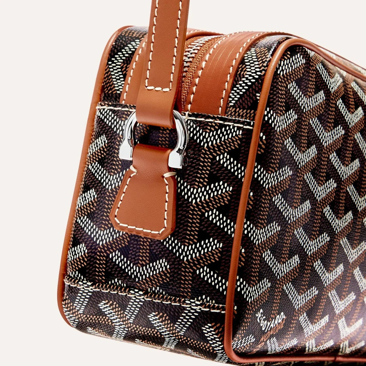 Goyard Cap-Vert PM Bag Black & Tan 4