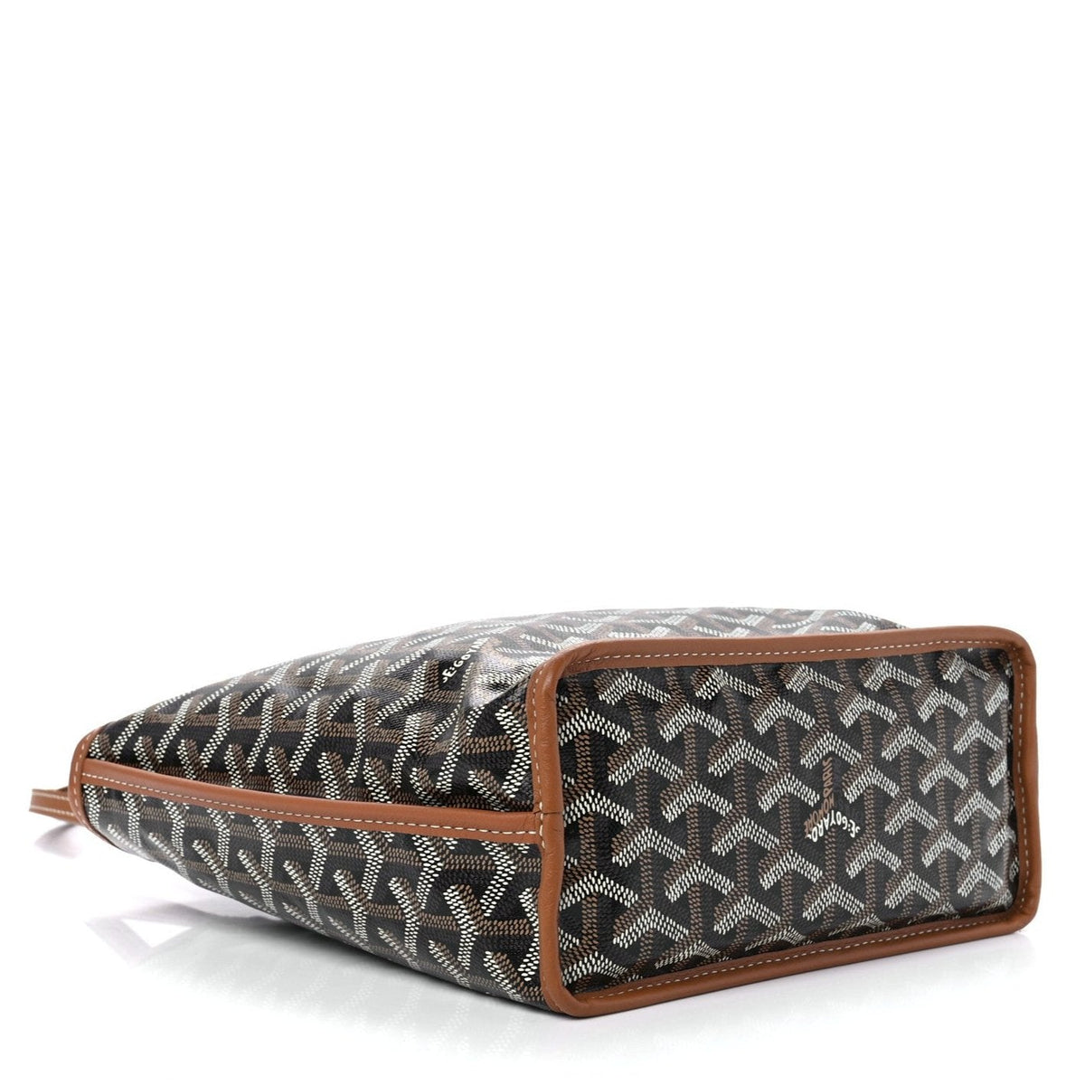 Goyard Goyardine Black Gold Anjou Small Reversible 2