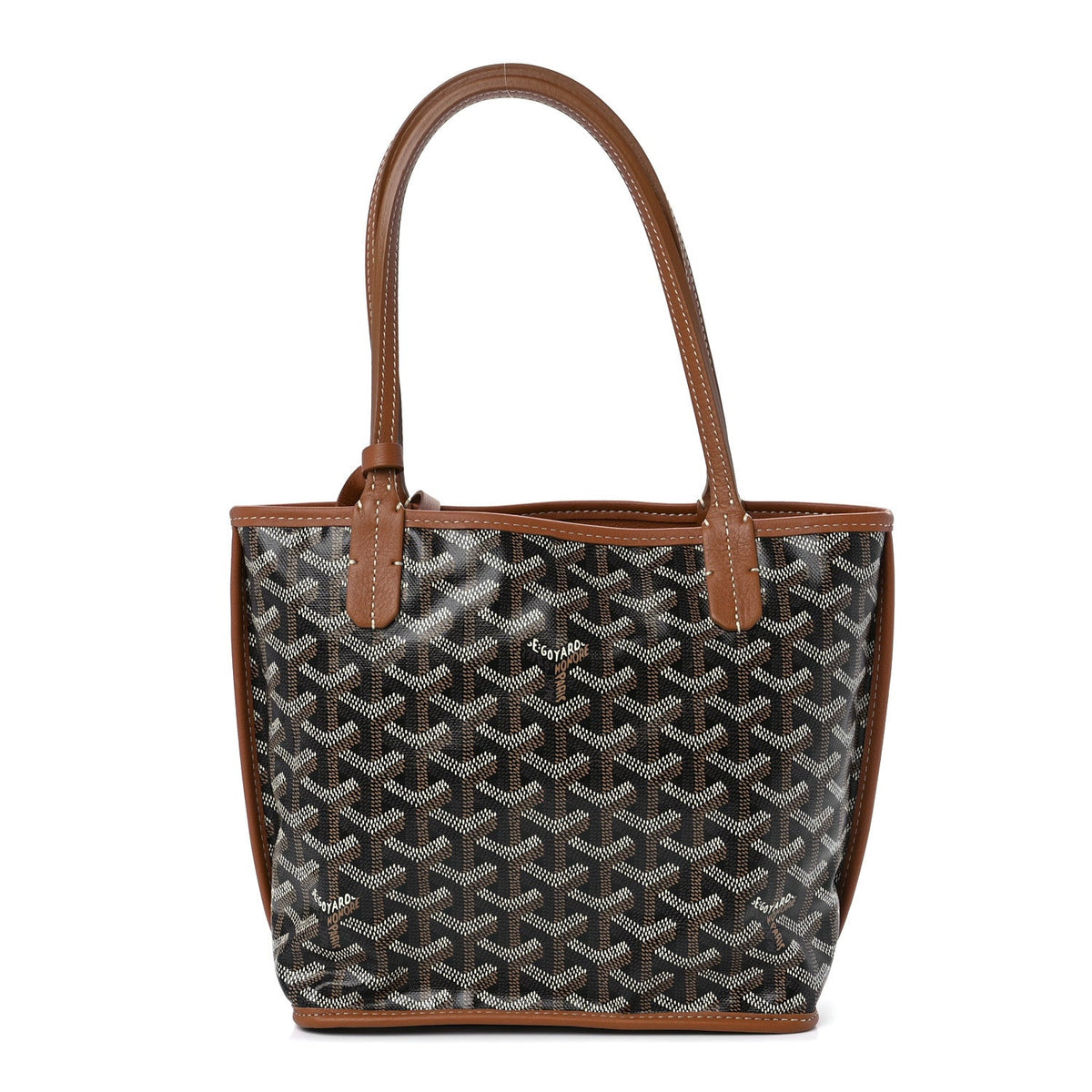 Goyard Goyardine Black Gold Anjou Small Reversible 4