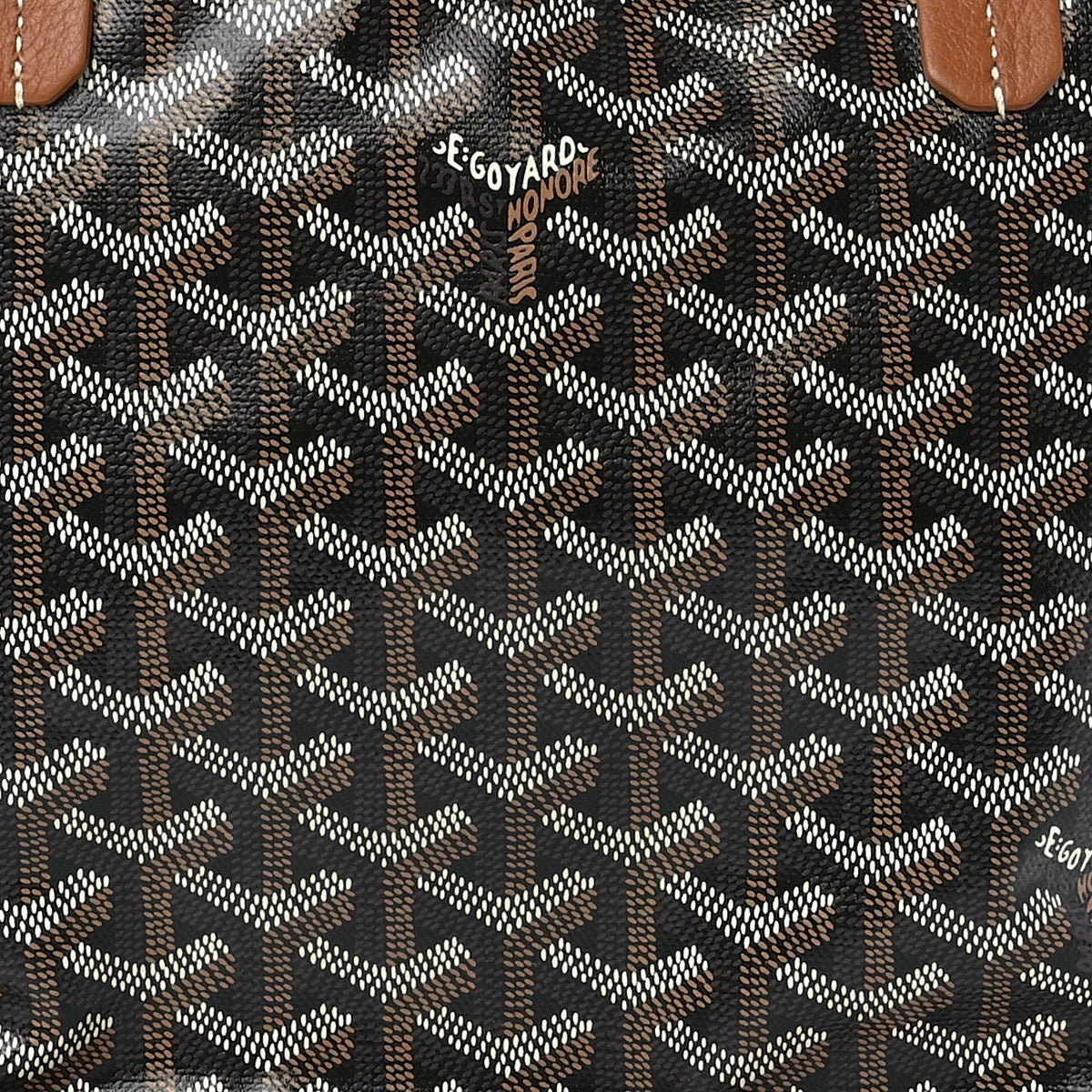 Goyard Goyardine Black Gold Anjou Small Reversible 6