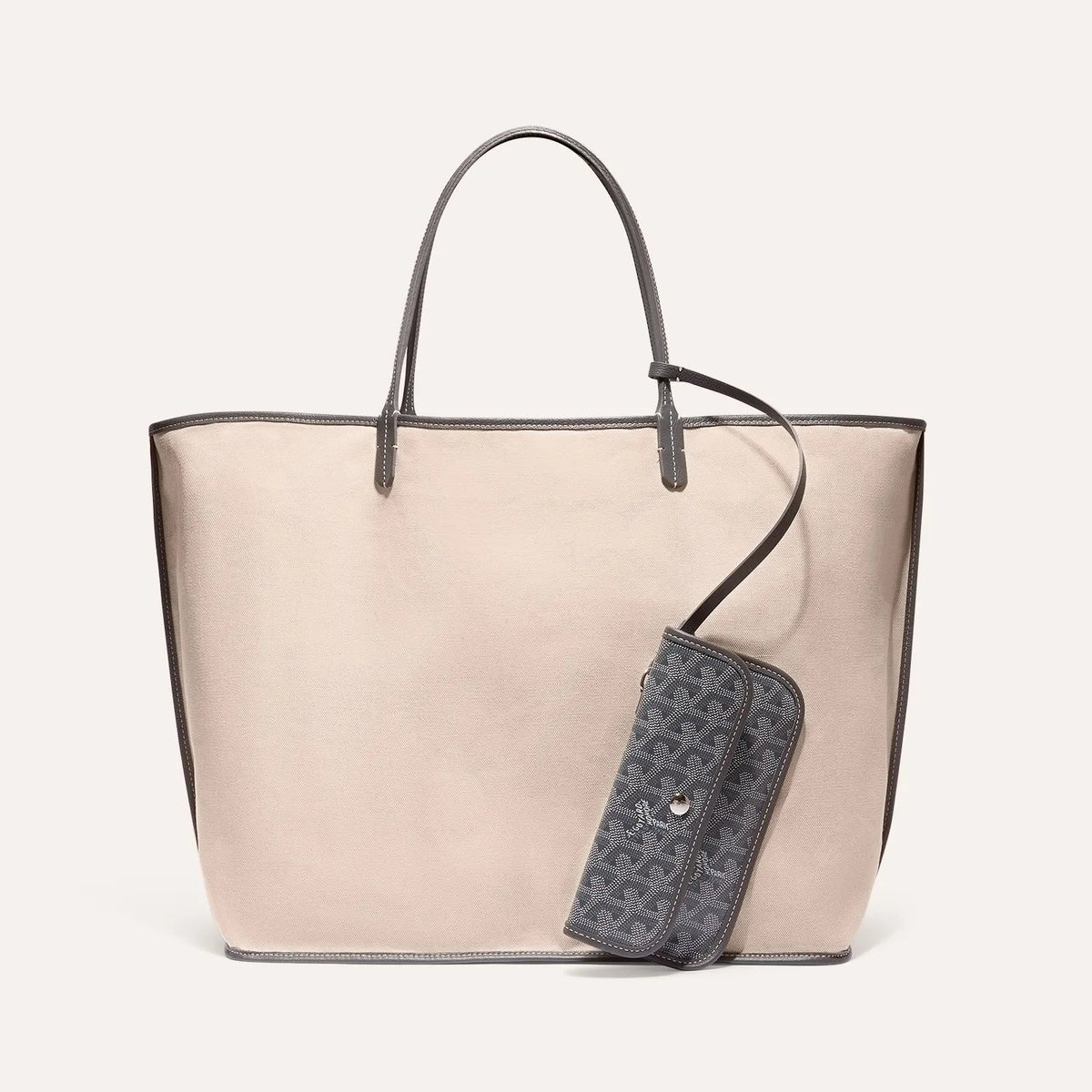 Goyard Saint Louis MM Bag Tote With Pochette Grey 3