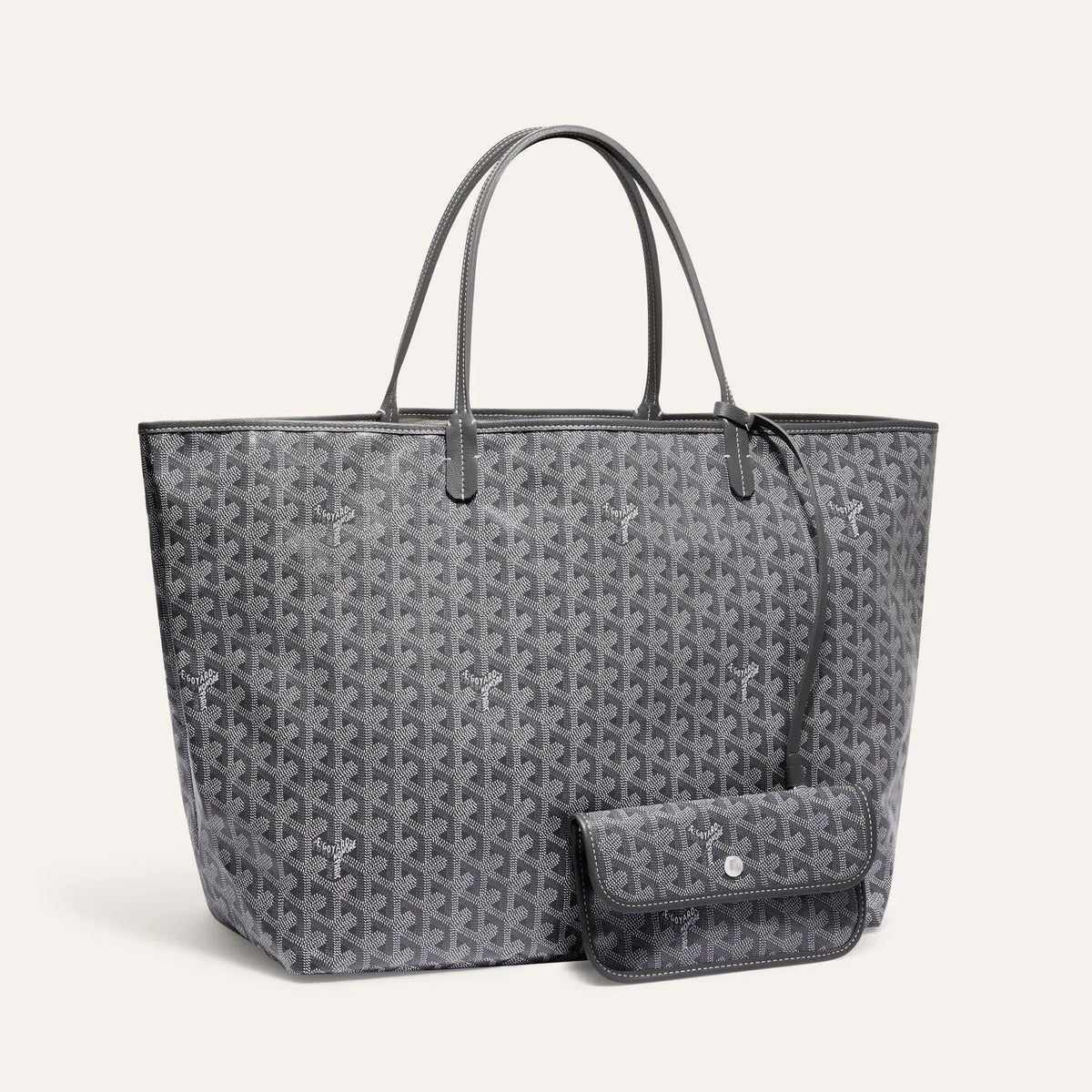 Goyard Saint Louis MM Bag Tote With Pochette Grey 1