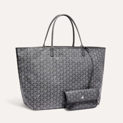 Goyard Saint Louis MM Bag Tote With Pochette Grey