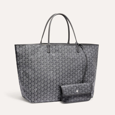 Goyard Saint Louis MM Bag Tote With Pochette Grey - BEAUTY BAR