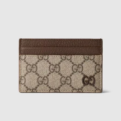 Gucci Brown Trim GG Card Case