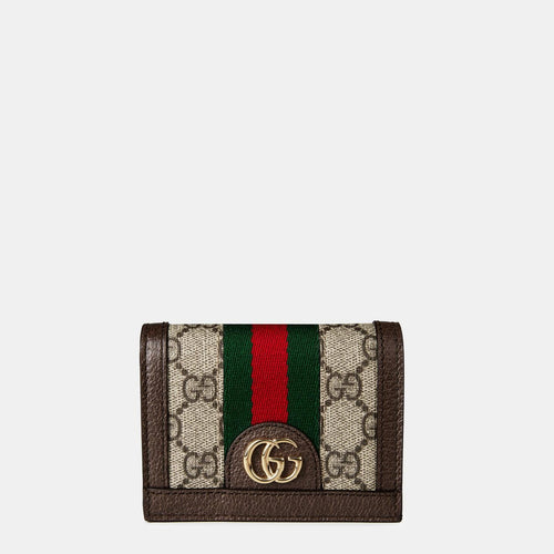 Gucci Canvas Leather Ophidia GG Wallet - BEAUTY BAR