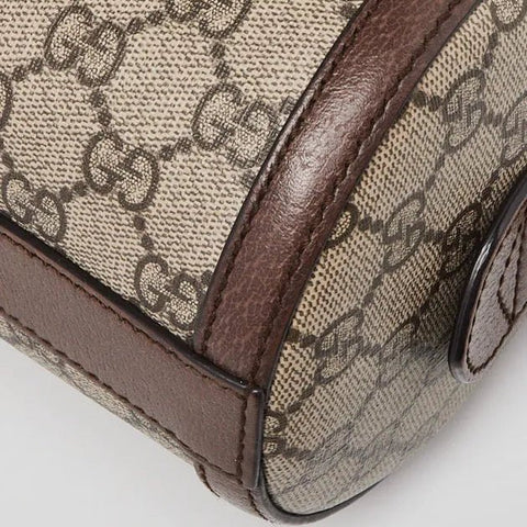 Gucci Coated Canvas And Leather Small Ophidia Boston Bag - BEAUTY BAR